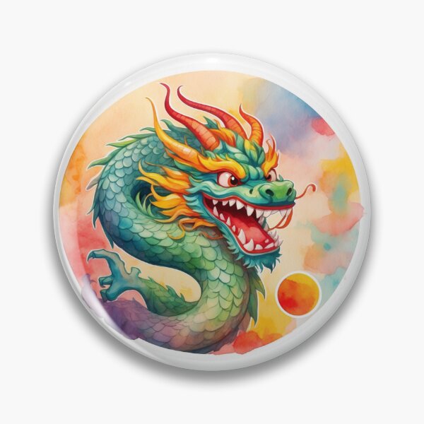 Item preview, Dragon Positive Renewal, Power, water color designed and sold by RoseAIArtRhythm.