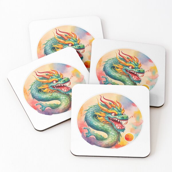 Item preview, Dragon Positive Renewal, Power, water color designed and sold by RoseAIArtRhythm.