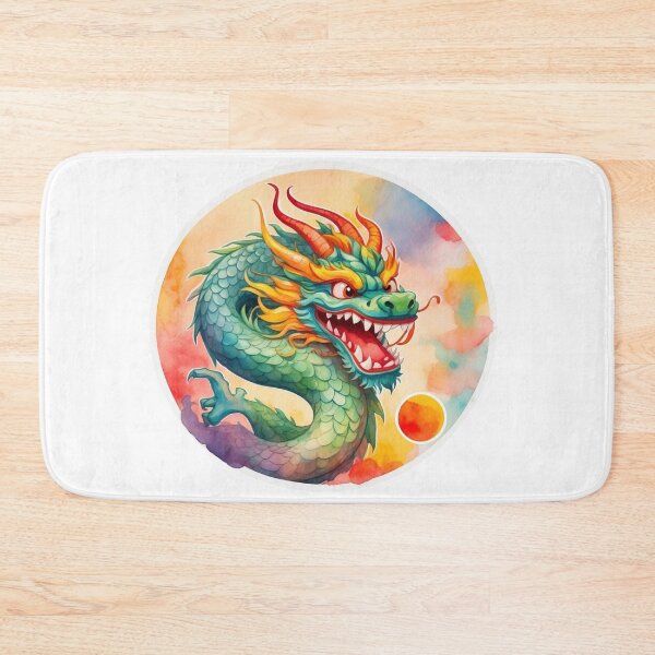 Item preview, Dragon Positive Renewal, Power, water color designed and sold by RoseAIArtRhythm.