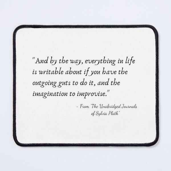 Item preview, A Quote from "The Unabridged Journals of Sylvia Plath" designed and sold by Poemit.