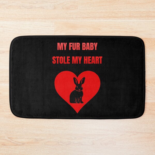 Item preview, My Fur Baby Stole My Heart Rabbit Silhouette designed and sold by Artography Designs.