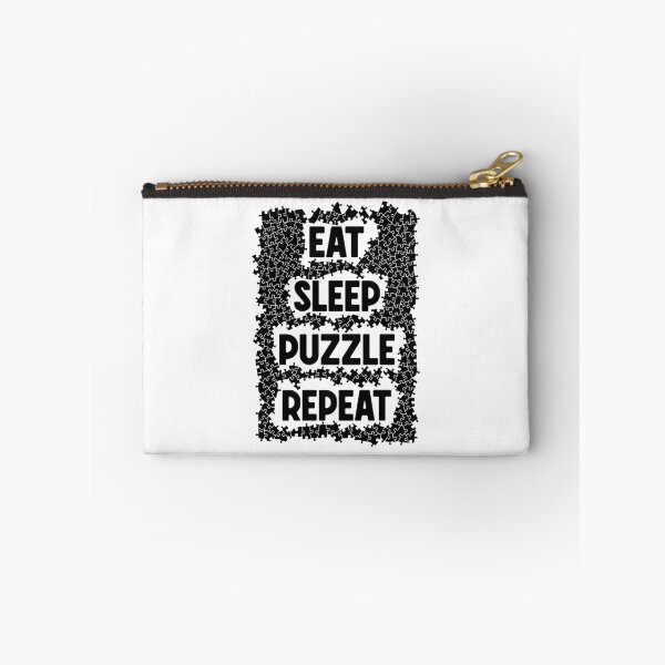 Item preview, Eat Sleep Puzzle Repeat Jigsaw Pieces Puzzler Hobbyist Quote designed and sold by GrandeDuc.
