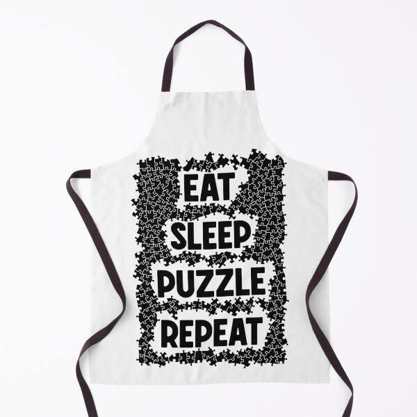 Item preview, Eat Sleep Puzzle Repeat Jigsaw Pieces Puzzler Hobbyist Quote designed and sold by GrandeDuc.