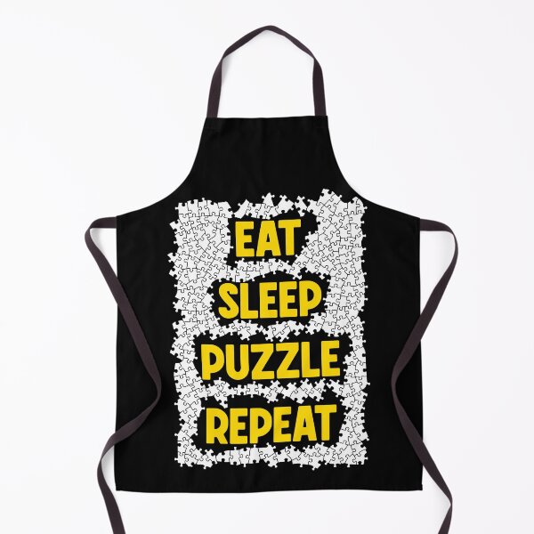 Item preview, Eat Sleep Puzzle Repeat Jigsaw Pieces Puzzler Hobbyist Quote designed and sold by GrandeDuc.