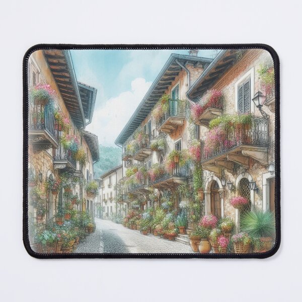 Artikelvorschau, Aquarellstraßen der Altstadt - Stadtbild Kunstdruck entworfen und verkauft von lloreleya.