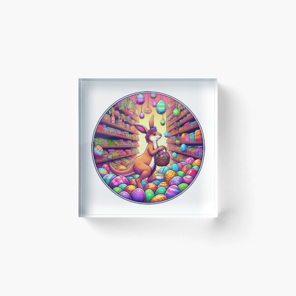 Item preview, kangaroo with easter eggs in a shop Easter Funny animals designed and sold by Expressions-Sel.