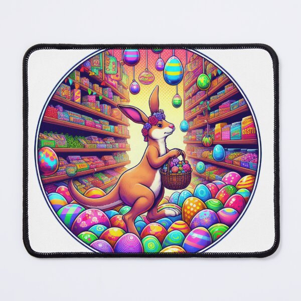 Item preview, kangaroo with easter eggs in a shop Easter Funny animals designed and sold by Expressions-Sel.