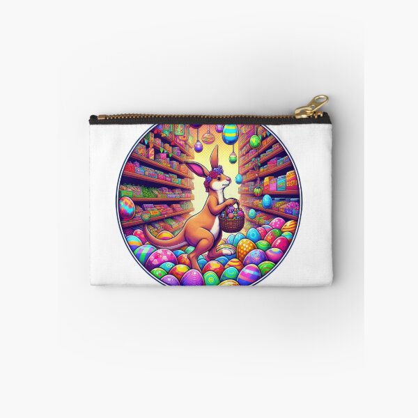 Item preview, kangaroo with easter eggs in a shop Easter Funny animals designed and sold by Expressions-Sel.