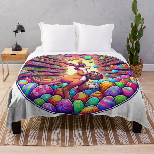 Item preview, kangaroo with easter eggs in a shop Easter Funny animals designed and sold by Expressions-Sel.