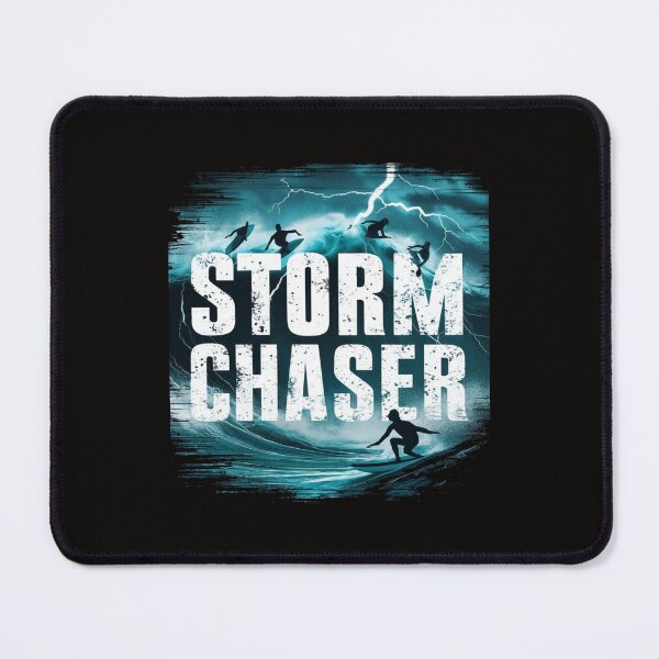 Item preview, Storm Chaser - Epic Surfer T-Shirt with Lightning Design designed and sold by HOMEDESIGNPRINT.