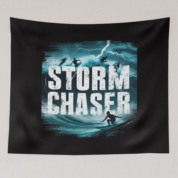Item preview, Storm Chaser - Epic Surfer T-Shirt with Lightning Design designed and sold by HOMEDESIGNPRINT.