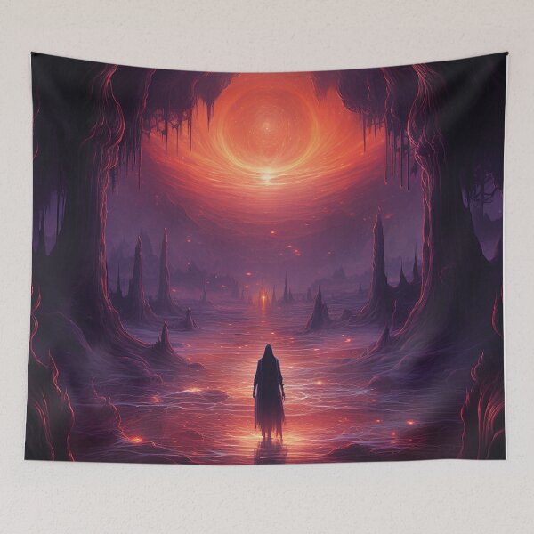 Item preview, Mystic Landscape / Dark Fantasy Landscape / Futuristic Moon Moonscape  designed and sold by Lil-Satu.