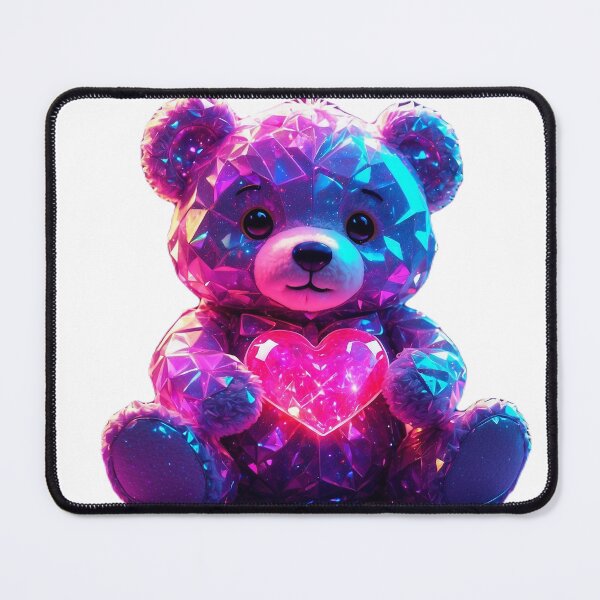 Item preview, Kawaii valentines bear holding heart designed and sold by LevCreates.