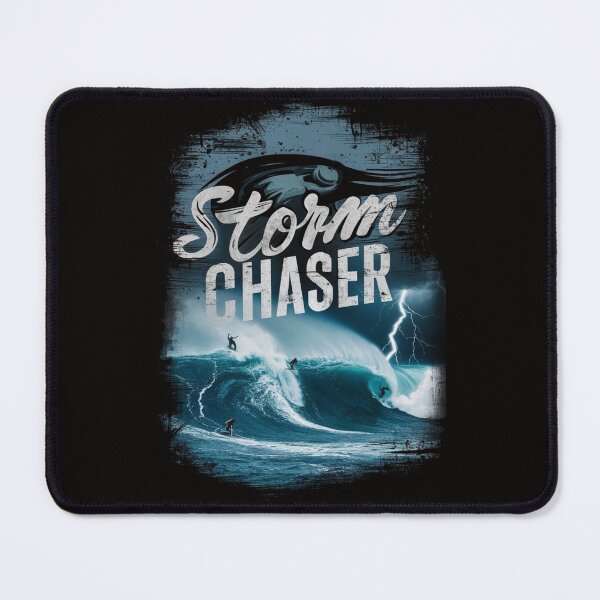 Item preview, Storm Chaser - Epic Surfer T-Shirt with Lightning Design designed and sold by HOMEDESIGNPRINT.
