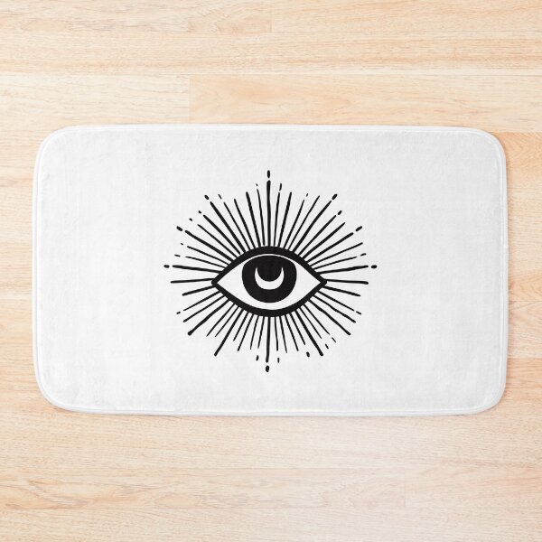 Item preview, Sun eye design - Black and white minimalist small eye. Witchcraft collection designed and sold by Tomioka-Art.