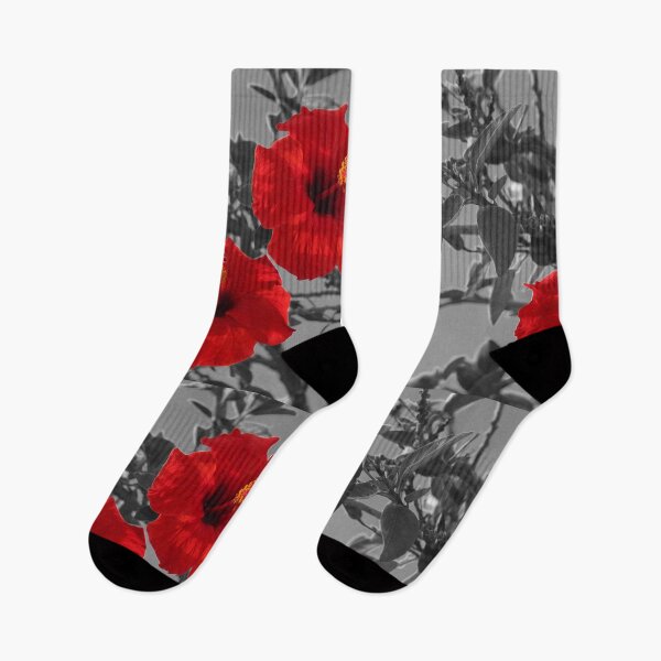Item preview, Hibiscus Red Flowers Selective Color Alicante designed and sold by eddiebarronshop.