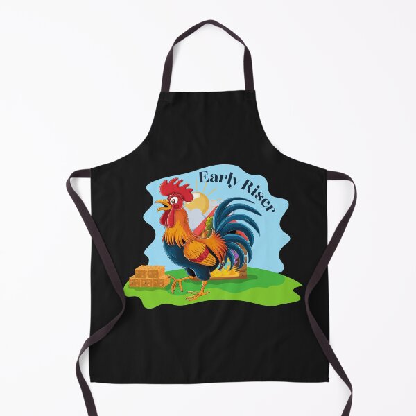 Aperçu de l'œuvre Coq lève-tôt vibrant, amoureux de la ferme créée et vendue par TrendyGraphTees.
