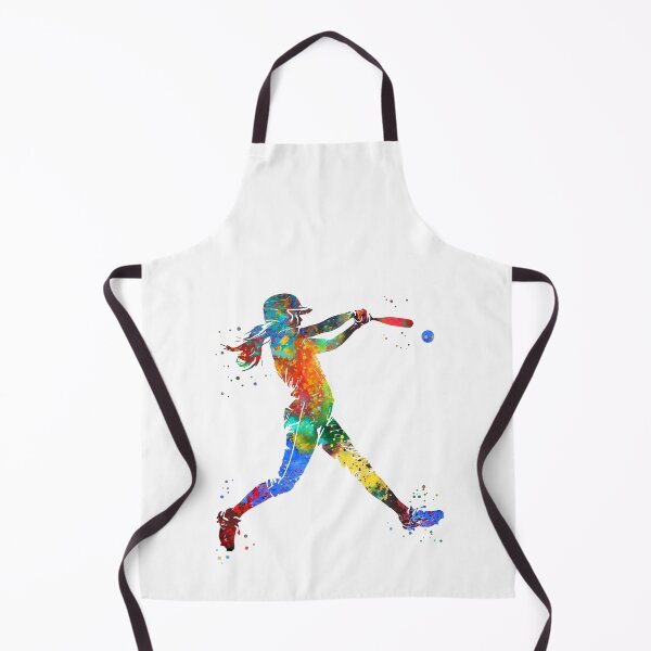 Item preview, Girl Softball Player designed and sold by Rosaliartbook.