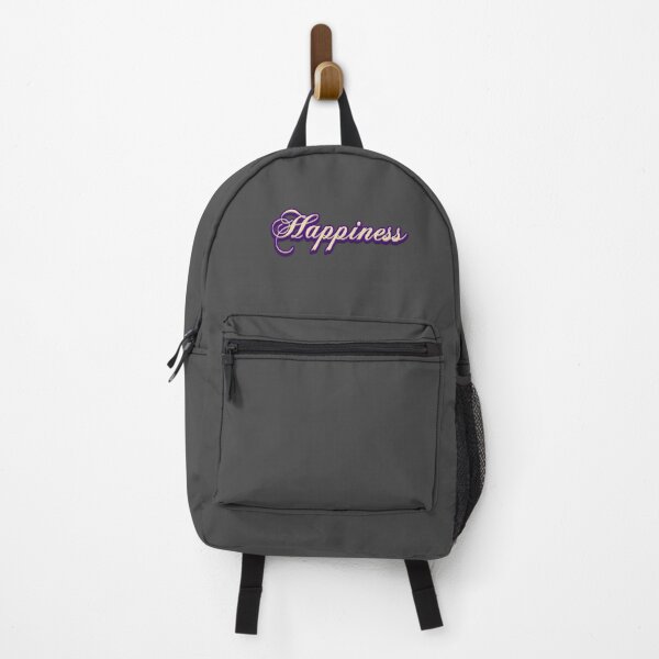 Item preview, Happiness Unveiled: Elegant Purple and Gold Typography Art designed and sold by trepiu.