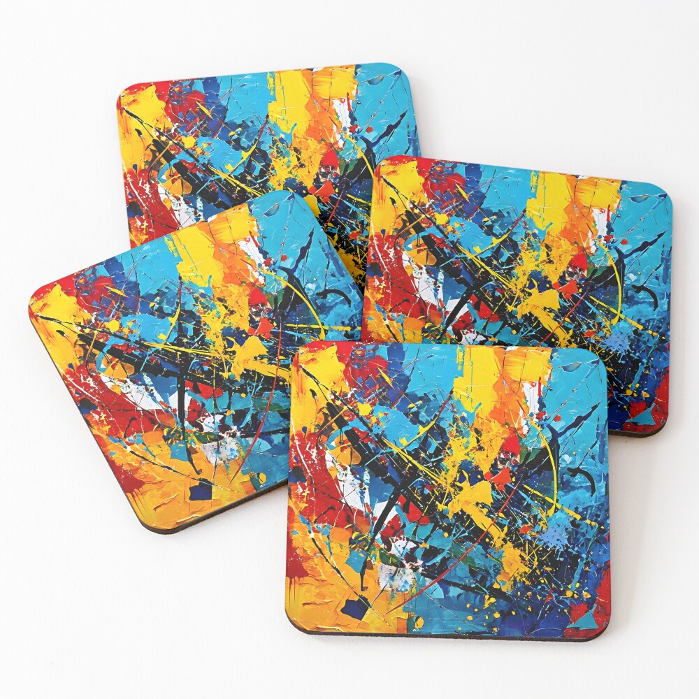 Item preview, Coasters (Set of 4) designed and sold by Crafted-AI.