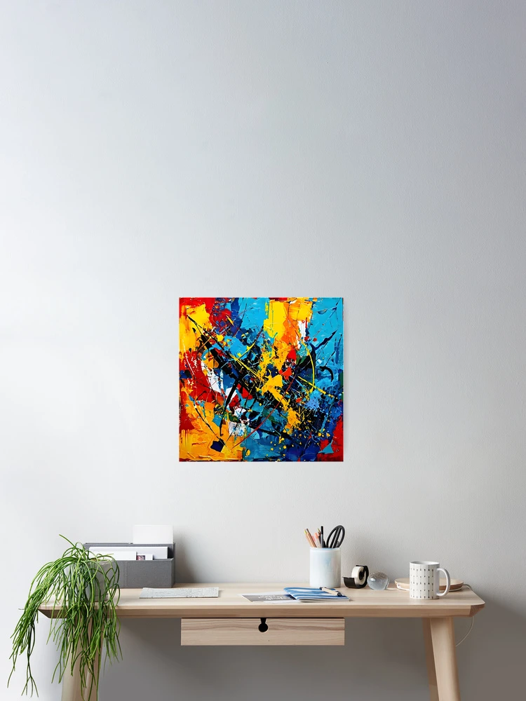 Thumbnail 2 of 3, Poster, Abstract Expression designed and sold by Crafted-AI.