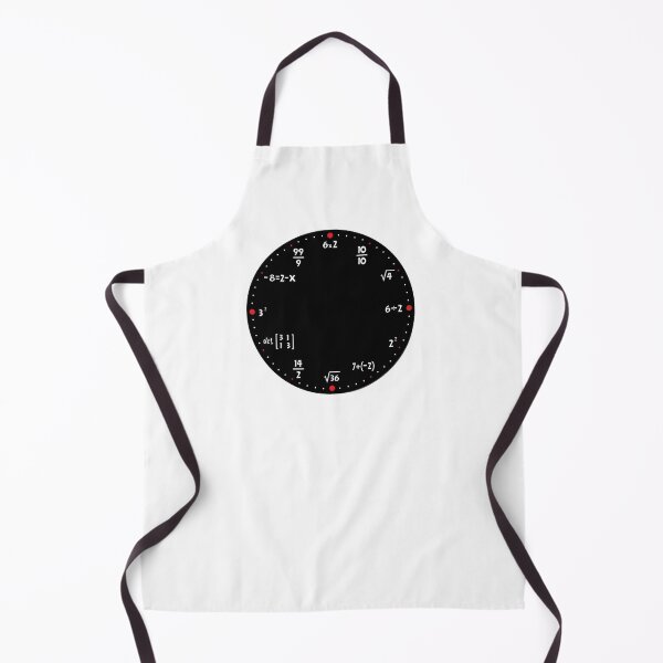 Artikelvorschau, mathematische Uhr, mathematische Symbole und Gleichungen entworfen und verkauft von Numbers-Art.