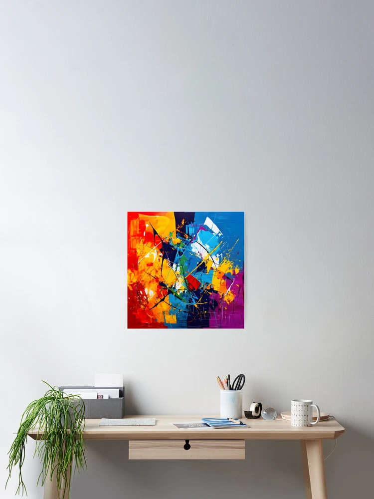 Thumbnail 2 of 3, Poster, Abstract Expression designed and sold by Crafted-AI.