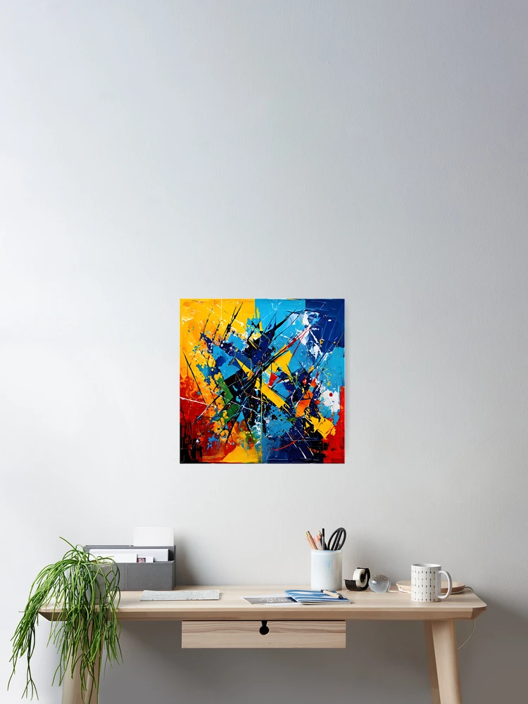 Thumbnail 2 of 3, Poster, Abstract Expression designed and sold by Crafted-AI.
