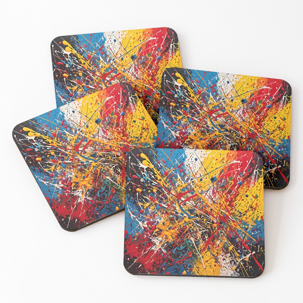 Item preview, Coasters (Set of 4) designed and sold by Crafted-AI.