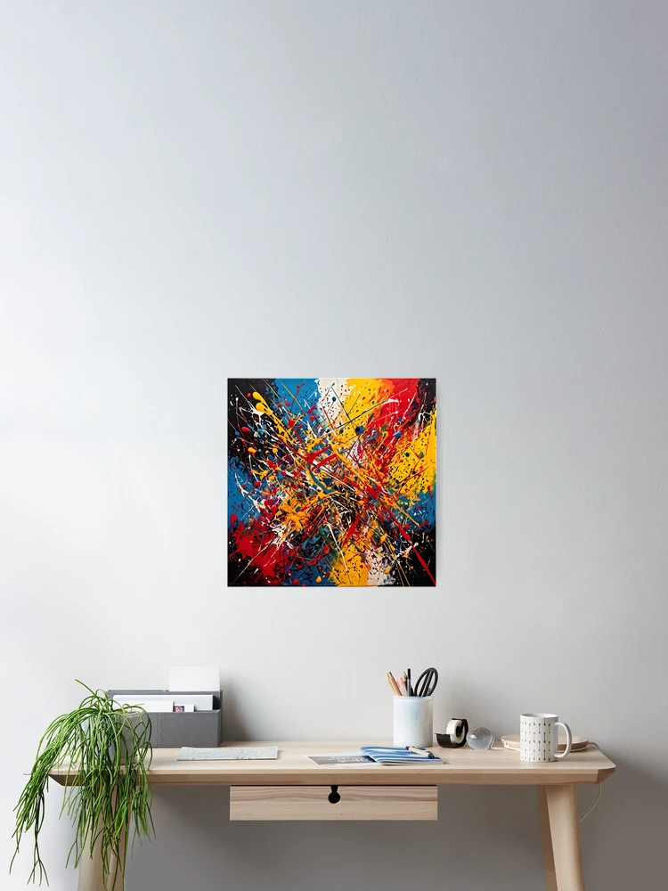 Thumbnail 2 of 3, Poster, Abstract Expression designed and sold by Crafted-AI.
