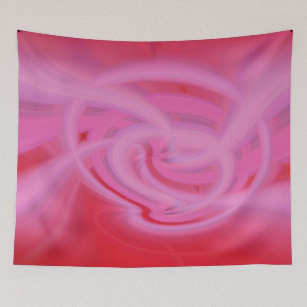 Item preview, pink color curves on an abstract red background designed and sold by felipequeiroz.