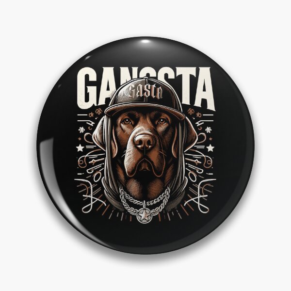 Artikelvorschau, Brauner Labrador Gangsta Gangster Hund Geschenk entworfen und verkauft von Pineapple-Tree.