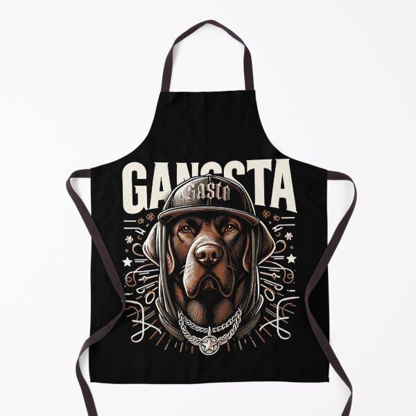 Item preview, Brown Labrador Gangsta Gangster Dog Gift designed and sold by Pineapple-Tree.