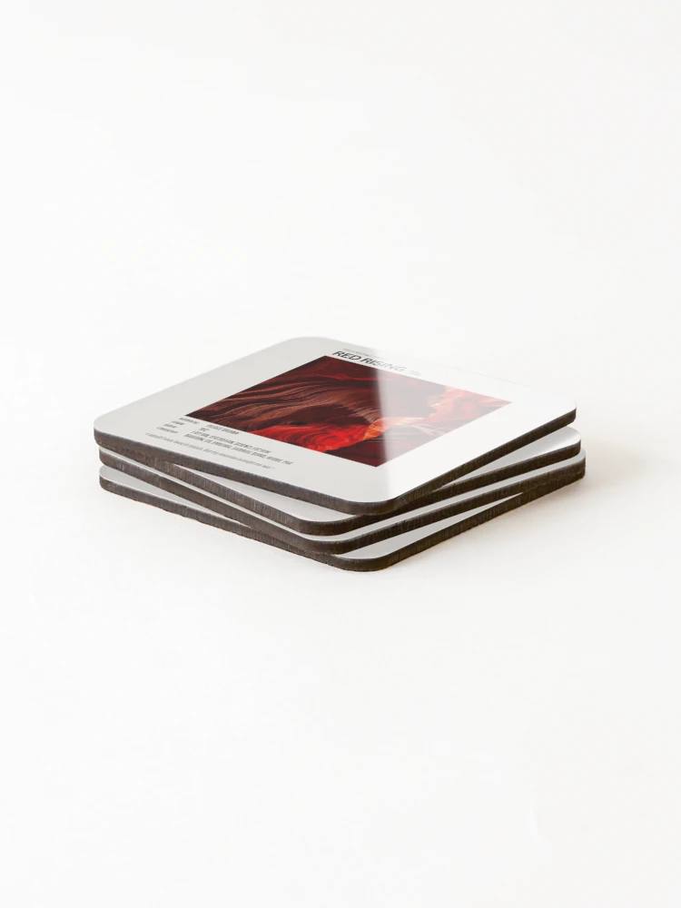 Thumbnail 4 of 5, Coasters (Set of 4), Red Rising designed and sold by BasicArtChick.