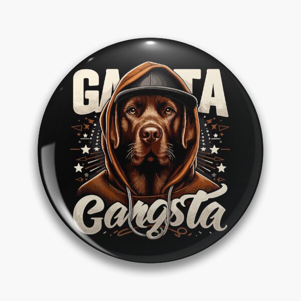 Artikelvorschau, Brauner Labrador Gangsta Gangster Hund Geschenk entworfen und verkauft von Pineapple-Tree.