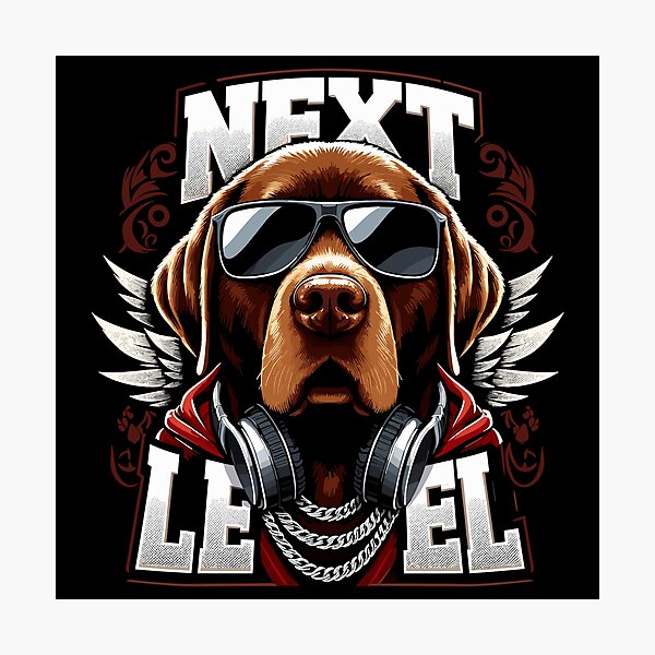 Item preview, Brown Labrador Gangster Next Level Dog Gift designed and sold by Pineapple-Tree.
