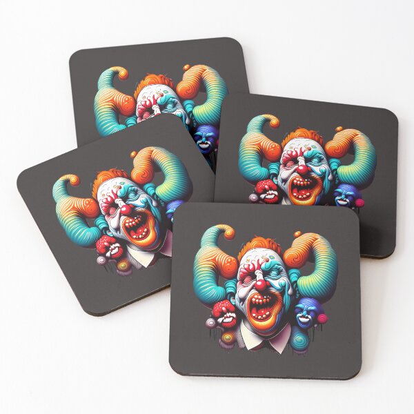 Aperçu de l'œuvre Visage mutant de clown fou créée et vendue par Chubuter.