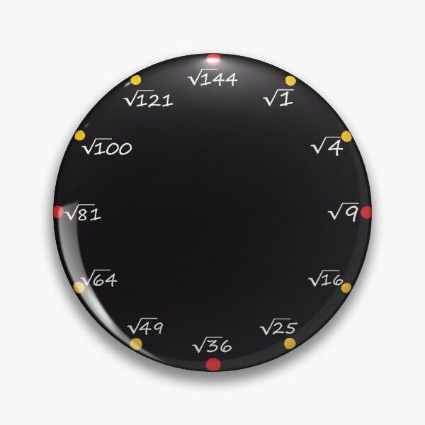 Item preview, mathematical clock, square root designed and sold by Numbers-Art.