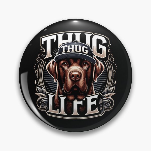Artikelvorschau, Brauner Labrador Gangster Leben Hund Geschenk entworfen und verkauft von Pineapple-Tree.