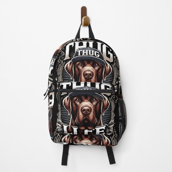 Item preview, Brown Labrador Gangster Life Dog Gift designed and sold by Pineapple-Tree.