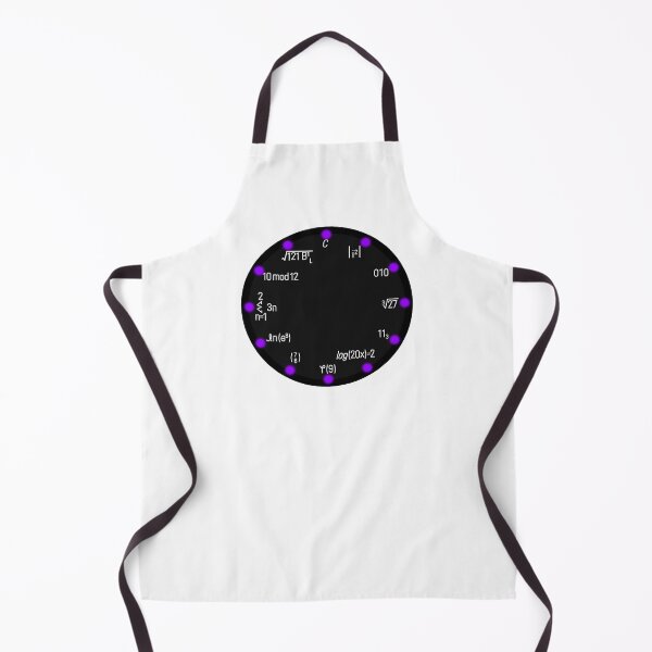 Artikelvorschau, mathematische Uhr, mathematische Symbole und Gleichungen 03 entworfen und verkauft von Numbers-Art.