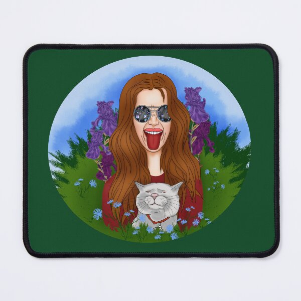 Item preview, Hippie girl with a cat designed and sold by KateQR.