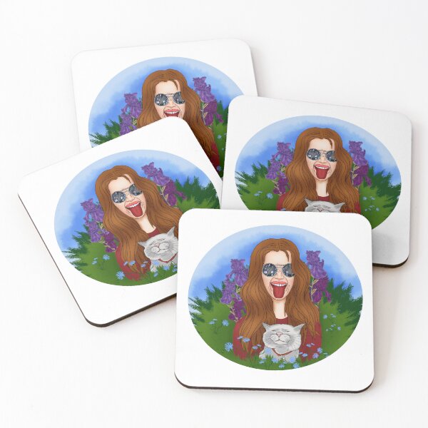 Item preview, Hippie girl with a cat designed and sold by KateQR.