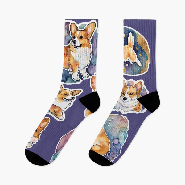 Item preview, Corgi stickers - watercolor, art designed and sold by VickyJo111.