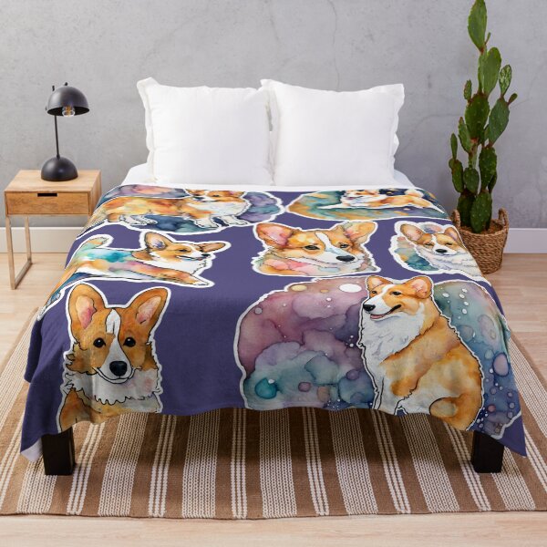 Item preview, Corgi stickers - watercolor, art designed and sold by VickyJo111.