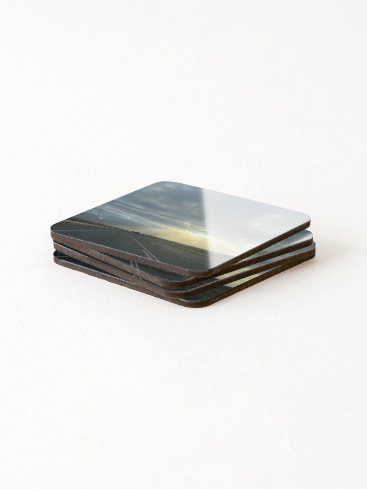 Thumbnail 4 of 5, Coasters (Set of 4), Sun Rays Through Clouds designed and sold by RPMouton.