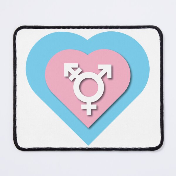 Item preview, Transgender symbol and flag colors heart LGBTQ designed and sold by NobizArtwerkz.