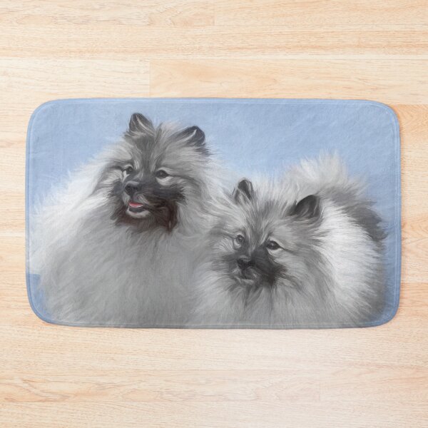 Item preview, Keeshond Pair of Kees Painting Original Animal Art designed and sold by alpendesigns.