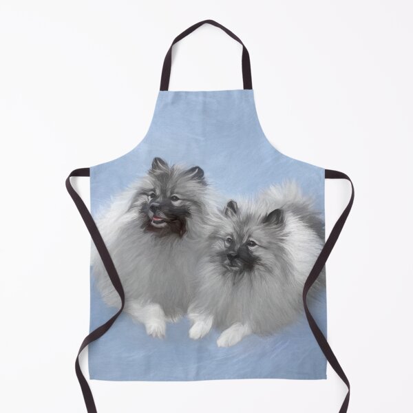 Item preview, Keeshond Pair of Kees Painting Original Animal Art designed and sold by alpendesigns.