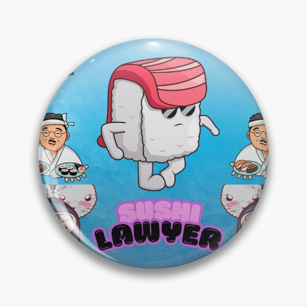 Item preview, Sushi Lawyer Animated Style designed and sold by SheGoingUP.